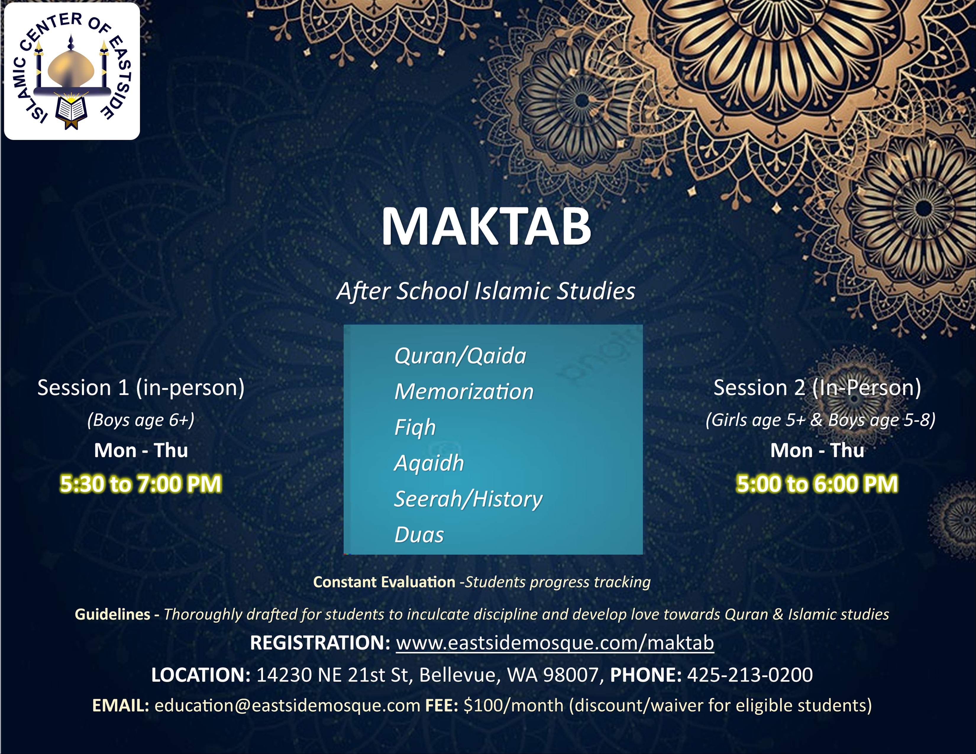 Islamic Center of Eastside (Bellevue Masjid)